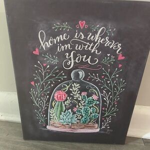 Charming Botanical Wall Art with Inspirational Quote